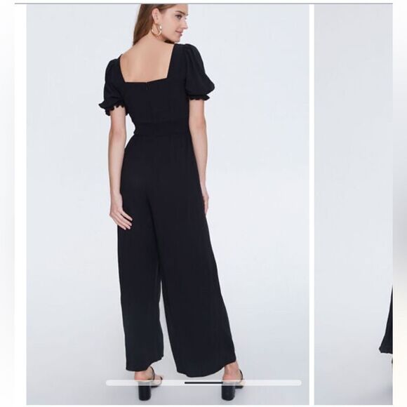 Forever 21 Wide-Leg Smocked Jumpsuit - Picture 3 of 7